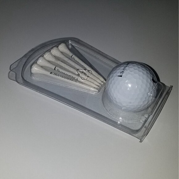 TransAmerica 1 Nike NDX Heat Golf Ball 5 Golf Tees Lot Insurance NEVER USED - Picture 7 of 7